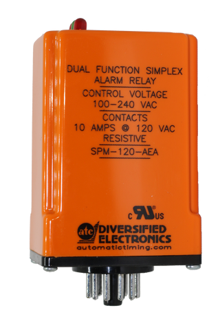 SPM AEA, Dual Function Alarm Relay, pump alternator relay, pump monitor relay, pump seal leak detection