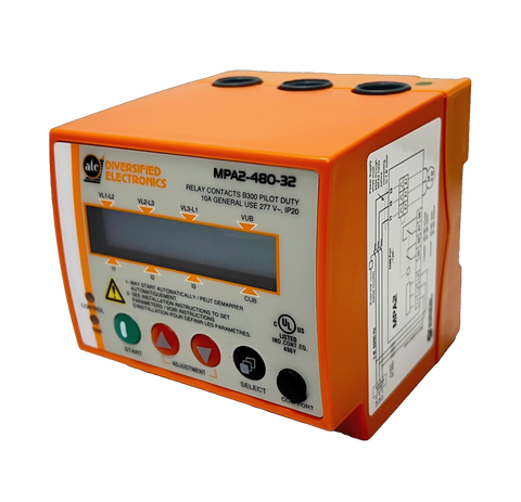MPA-480-32_FRONT RIGHT_Motor Protection Relay_3 phase motor protector_motor protection analyzer_Motor Protection Relay_3 phase motor protection_three phase motor protection