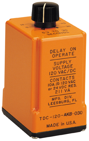 TDC/TUC, on-delay relay output, single shot timer, on-delay interval timer