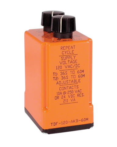 TDF, cycle-off time first relay output, repeat cycle-off time first relay output, single shot timer, on-delay interval timer