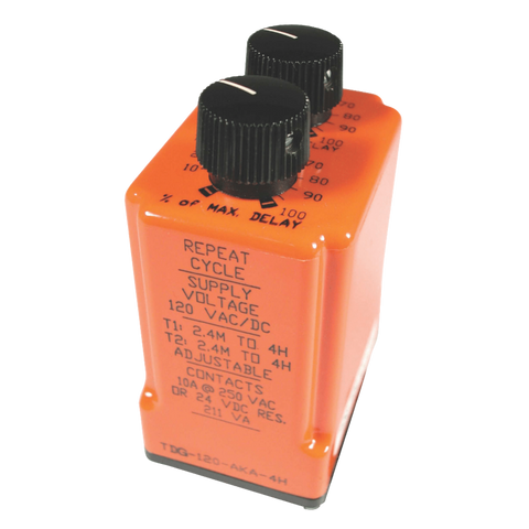 TDG, cycle-on timer first relay output, repeat cycle-on timer first relay output, single shot timer, on-delay interval timer