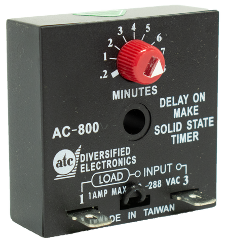 AC-800, on-delay timer, hvac relay