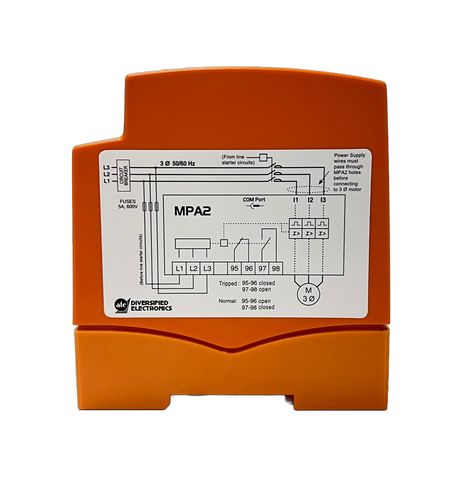 MPA2-480-32_RIGHT_Motor Protection Relay_3 phase motor protector_motor protection analyzer