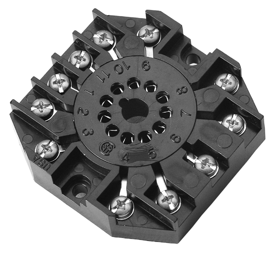 Socket 11 Surface Mounted 11-Pin Octal Socket